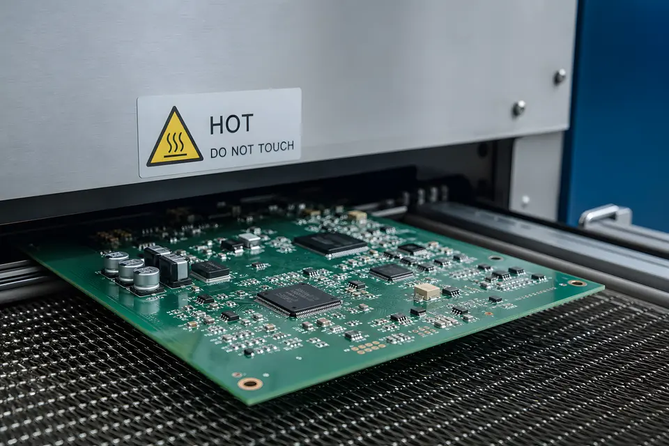 บอร์ด PCBA หลังกระบวนการ Reflow